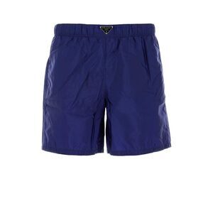 Prada Men Electric Blue Re-Nylon Swimming Shorts